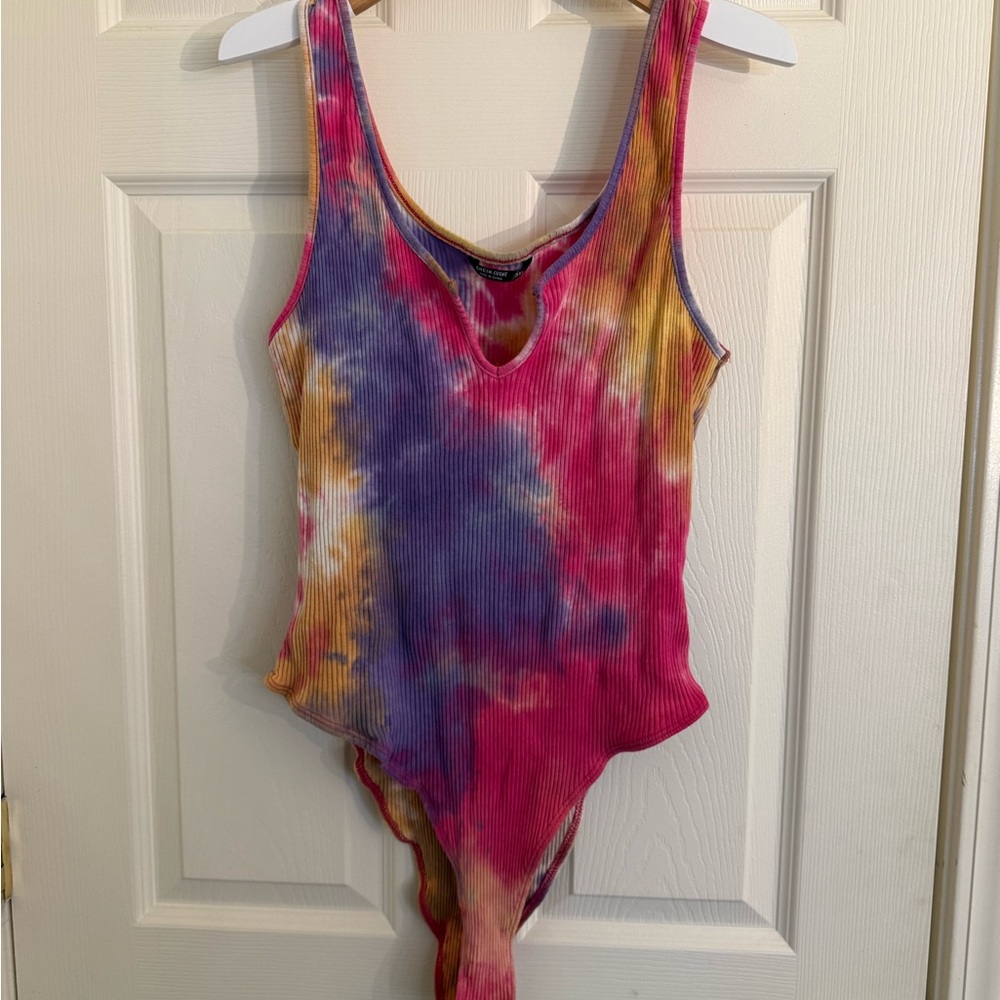 SHEIN Multicolor Tie-Dye Bodysuit